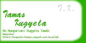 tamas kugyela business card